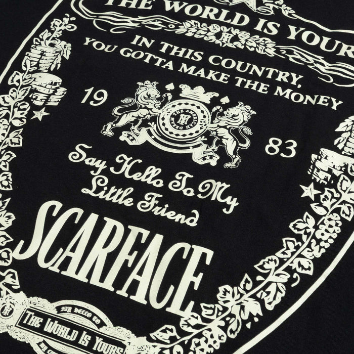 SP x Scarface Make The Money Mens Short Sleeve Shirt (Black/White)
