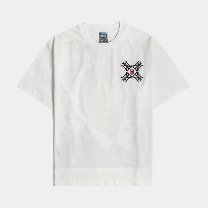 SP x Scarface Money Power Mens Short Sleeve Shirt (White/Black)