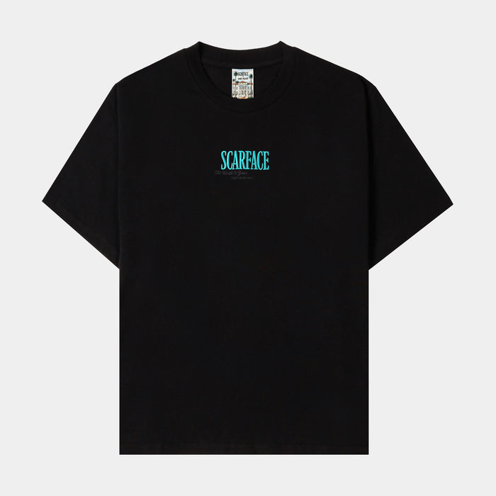 SP x Scarface Power Mens Short Sleeve Shirt (Black/Blue)