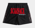 SP x Scarface Rhinestone Hybrid Mens Shorts (Black/Red)