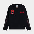 SP x Scarface Rhinestone Mens Long Sleeve Shirt (Black/Red)