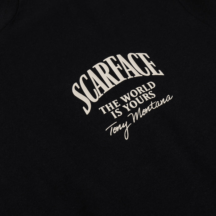 SP x Scarface Roses Mens Short Sleeve Shirt (Black/Beige)