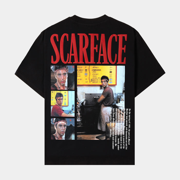SP x Scarface Shop Mens Short Sleeve Shirt (Black/Red)