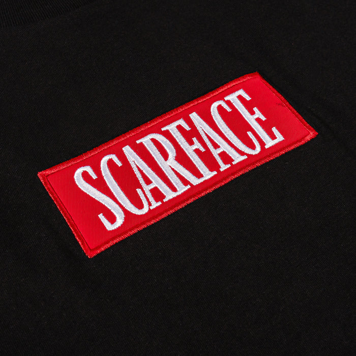 SP x Scarface Shop Mens Short Sleeve Shirt (Black/Red)