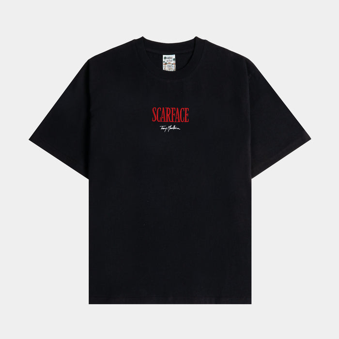 SP x Scarface Split Mens Short Sleeve Shirt (Black/White)