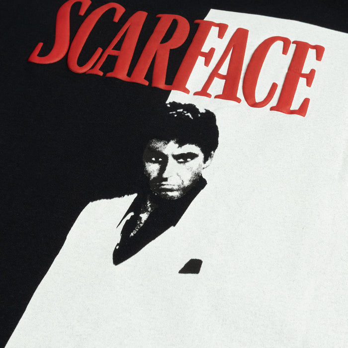 SP x Scarface Split Mens Short Sleeve Shirt (Black/White)