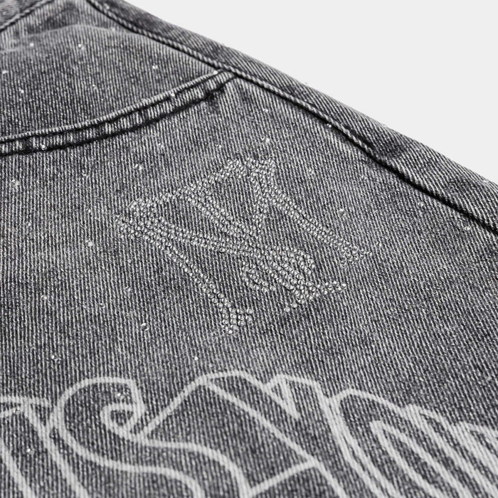 SP x Scarface The World Is Yours Denim Mens Shorts (Blue/White)