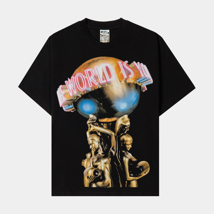 SP x Scarface The World Is Yours Mens Short Sleeve Shirt (Black/Red)