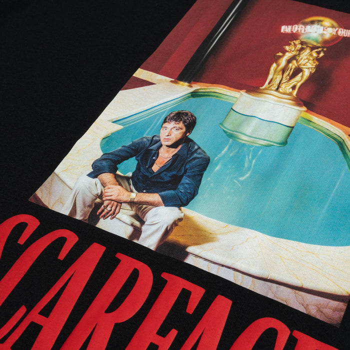 SP x Scarface The World is Yours Mens Short Sleeve Shirt (Black/White)