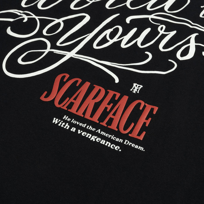 SP x Scarface The World is Yours Mens Short Sleeve Shirt (Black/White)