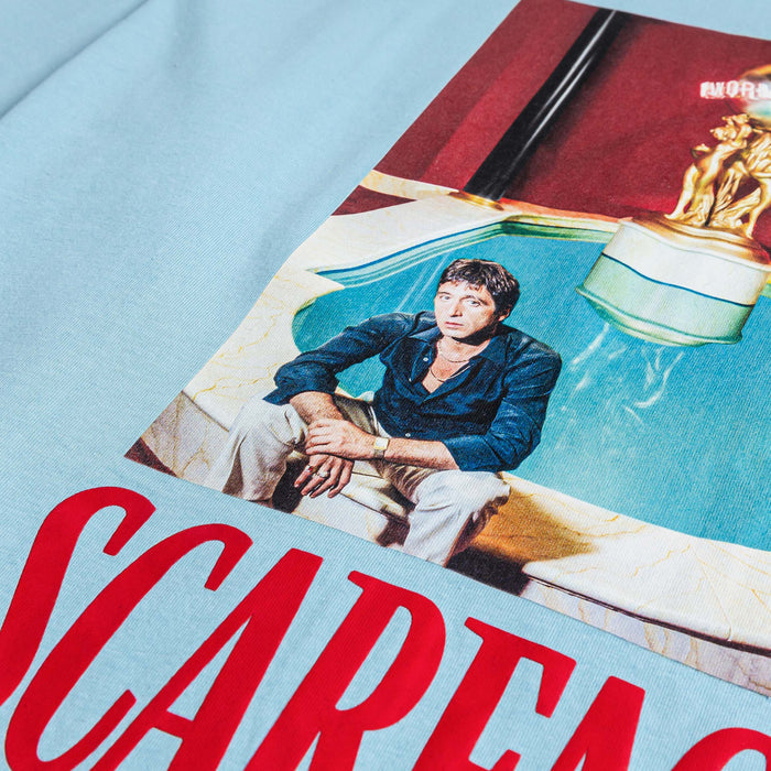 SP x Scarface The World Is Yours Mens Short Sleeve Shirt (Blue/Red)