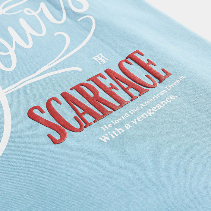 SP x Scarface The World Is Yours Mens Short Sleeve Shirt (Blue/Red)