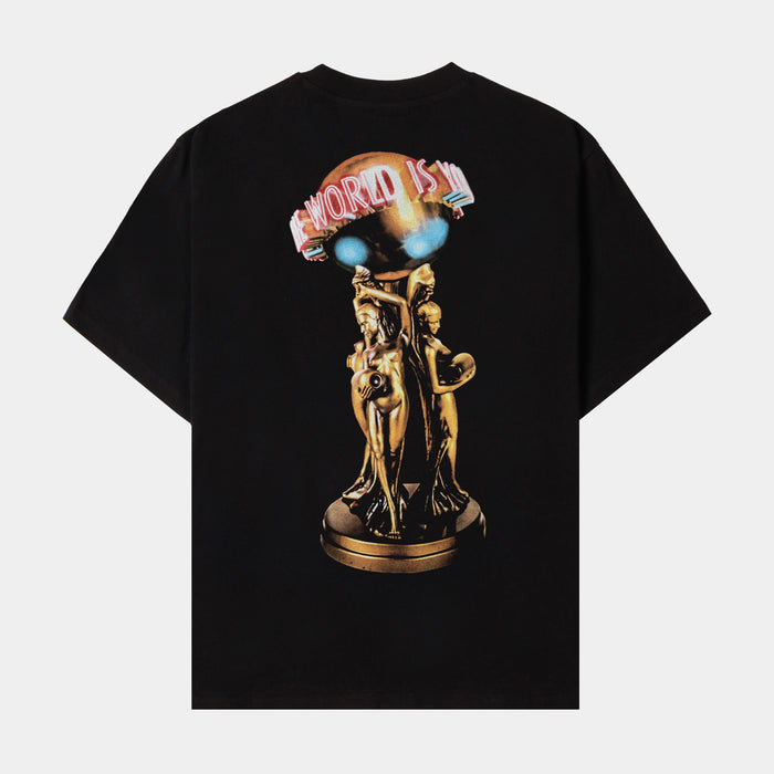 SP x Scarface Tony Mens Short Sleeve Shirt (Black/Cream)