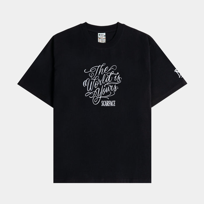 SP x Scarface Tony Mens Short Sleeve Shirt (Black/White)