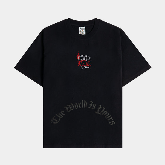 SP x Scarface Tony Mens Short Sleeve Shirt (Black/White)