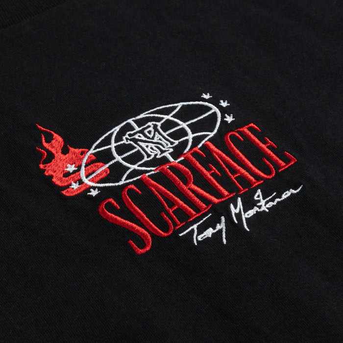 SP x Scarface Tony Mens Short Sleeve Shirt (Black/White)