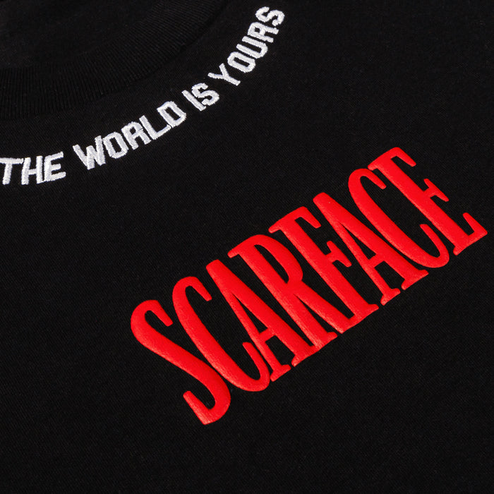 SP x Scarface World Is Yours Mens Short Sleeve Shirt (Black/Red)