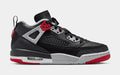Spizike Low Grade School Basketball Shoes (Black/Wolf Grey/White/Gym Red)