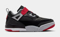 Spizike Low Preschool Basketball Shoes (Black/Gym red/Wolf Grey/White)