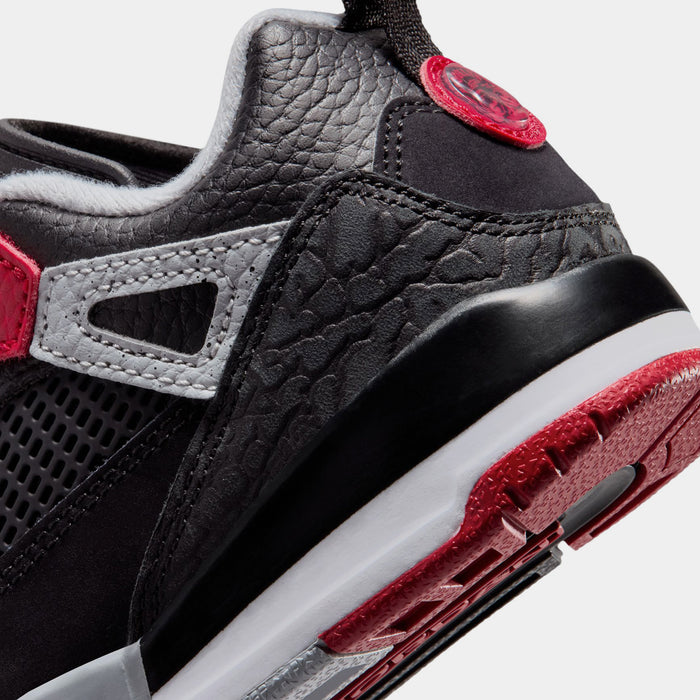 Spizike Low Preschool Basketball Shoes (Black/Gym red/Wolf Grey/White)