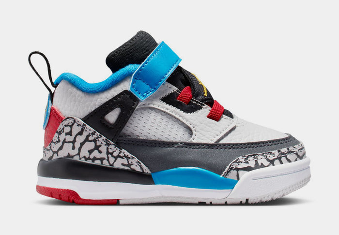 Spizike Low SE Infant Toddler Basketball Shoes ( Neutral Grey/Surf Blue/Dark Shadow/Varsity Maize)