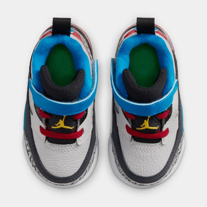 Spizike Low SE Infant Toddler Basketball Shoes ( Neutral Grey/Surf Blue/Dark Shadow/Varsity Maize)