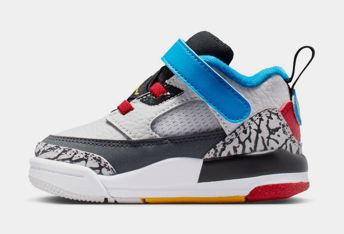 Spizike Low SE Infant Toddler Basketball Shoes ( Neutral Grey/Surf Blue/Dark Shadow/Varsity Maize)