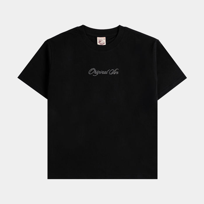 Spoiled By God Womens Short Sleeve Shirt (Black/Pink)