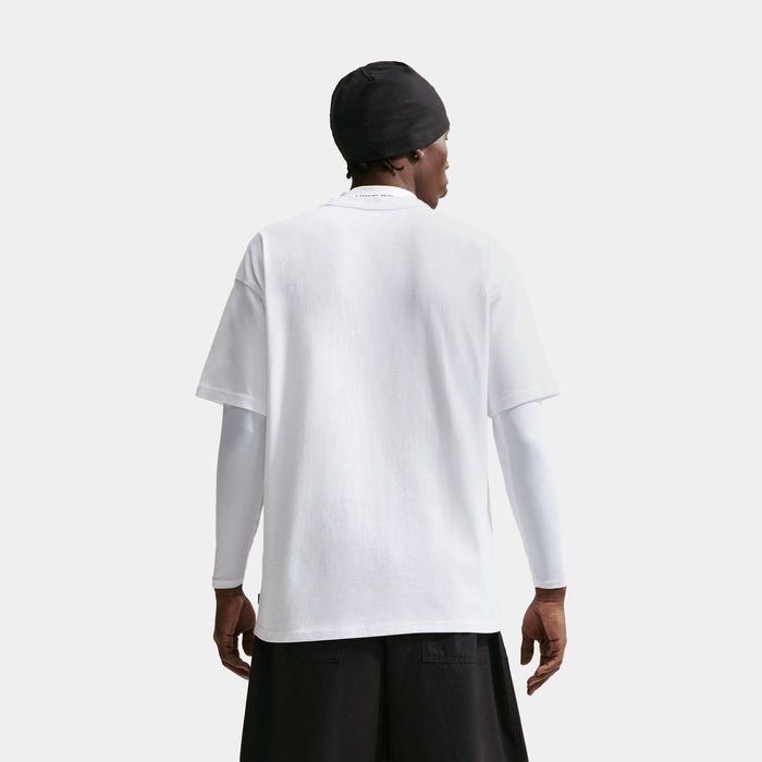Sportswear Premium Essentials Mens Short Sleeve Shirt (White)