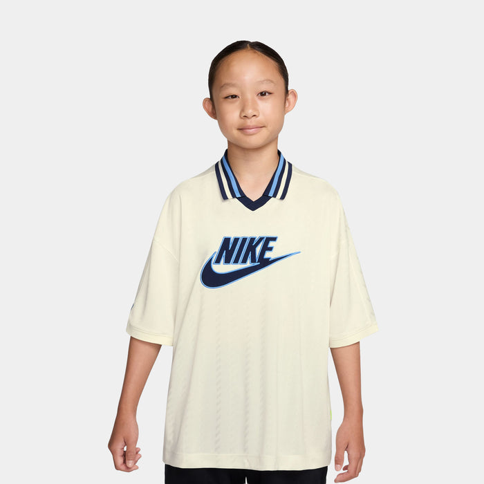 Sportwear Clean Grade School Jersey (Soft Pearl/Midnight Navy/University Blue)