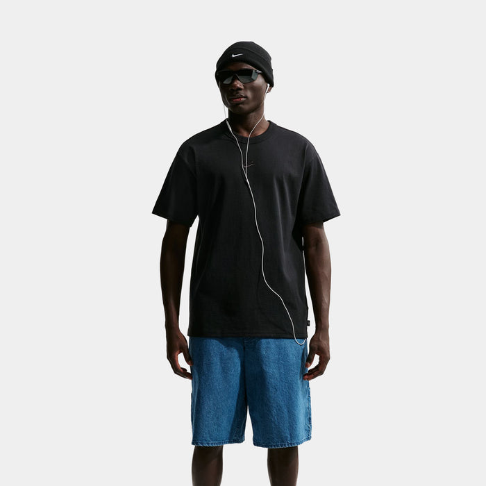 Sportwear Premium Essentials Mens Short Sleeve Shirt (Black)