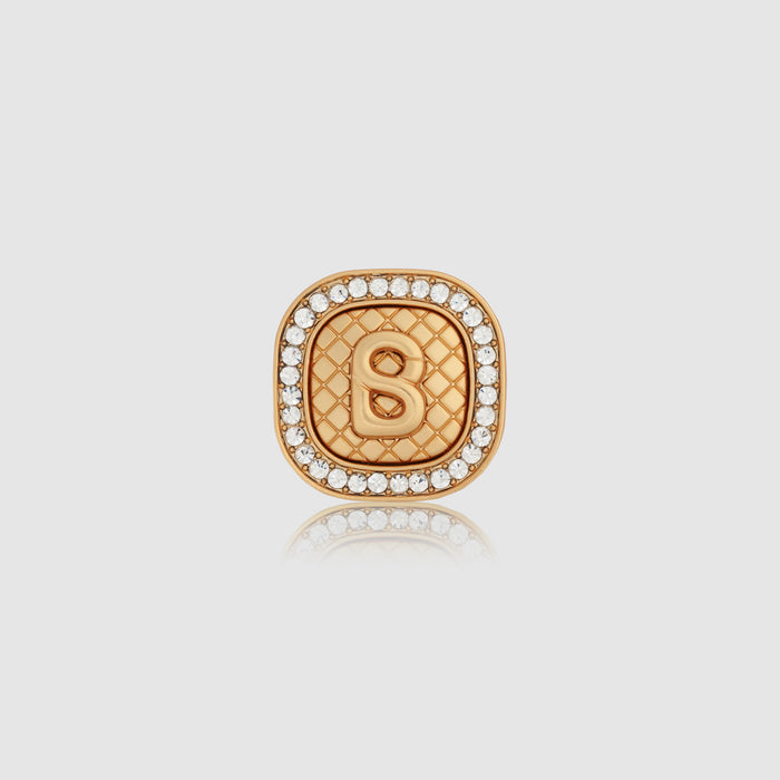 square pin brooch package in gold by buttonscarves