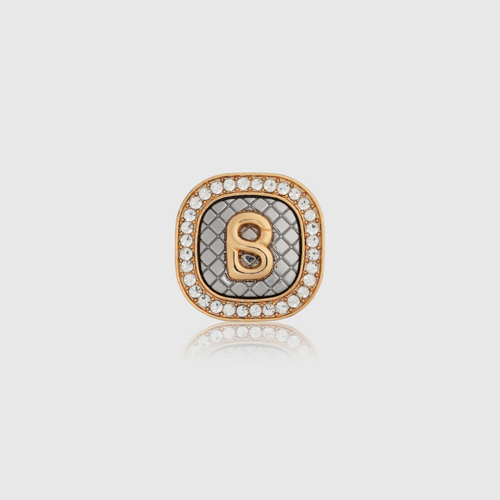 square pin brooch package in gold by buttonscarves