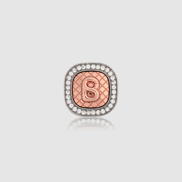 square pin brooch package in rose gold by buttonscarves