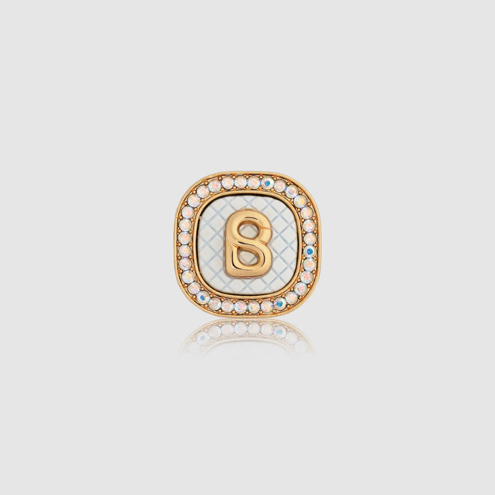 square pin brooch package in white by buttonscarves