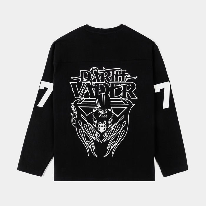 Star Wars By Shoe Palace Dark Side Mens Long Sleeve Shirt (Black/White)
