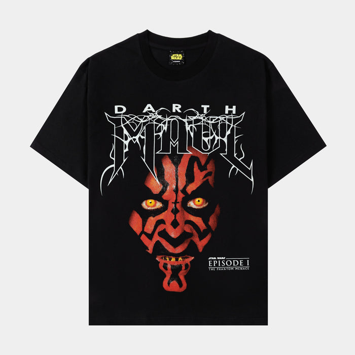 Star Wars By Shoe Palace Darth Maul Mens Short Sleeve Shirt (Black/White)