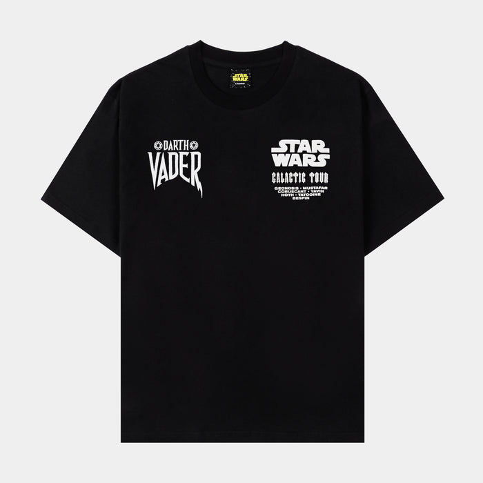 Star Wars By Shoe Palace Galactic Tour Mens Short Sleeve Shirt (Black/White)