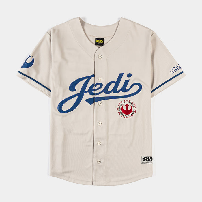 Star Wars By Shoe Palace Jedi Baseball Mens Jersey (Cream/Blue)