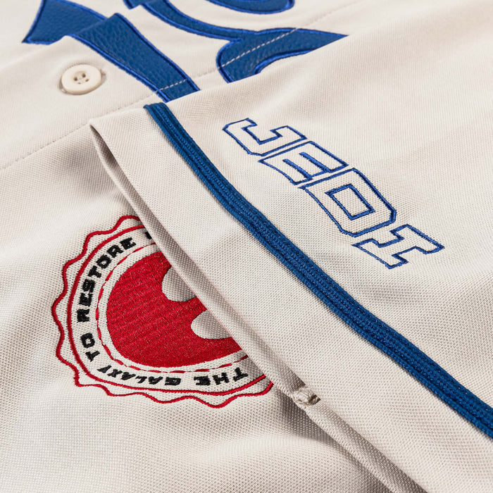 Star Wars By Shoe Palace Jedi Baseball Mens Jersey (Cream/Blue)