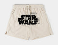 Star Wars By Shoe Palace Starfighter Hybrid Mens Shorts (Cream/Black)