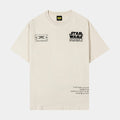 Star Wars By Shoe Palace Starfighter Mens Short Sleeve Shirt (Cream/Black)
