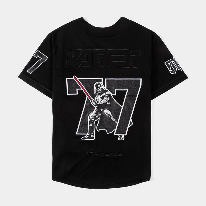 Star Wars By Shoe Palace Vader Baseball Mens Jersey (Black/White)