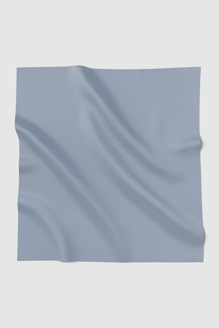 sunday basic square scarf in cloud denim by buttonscarves