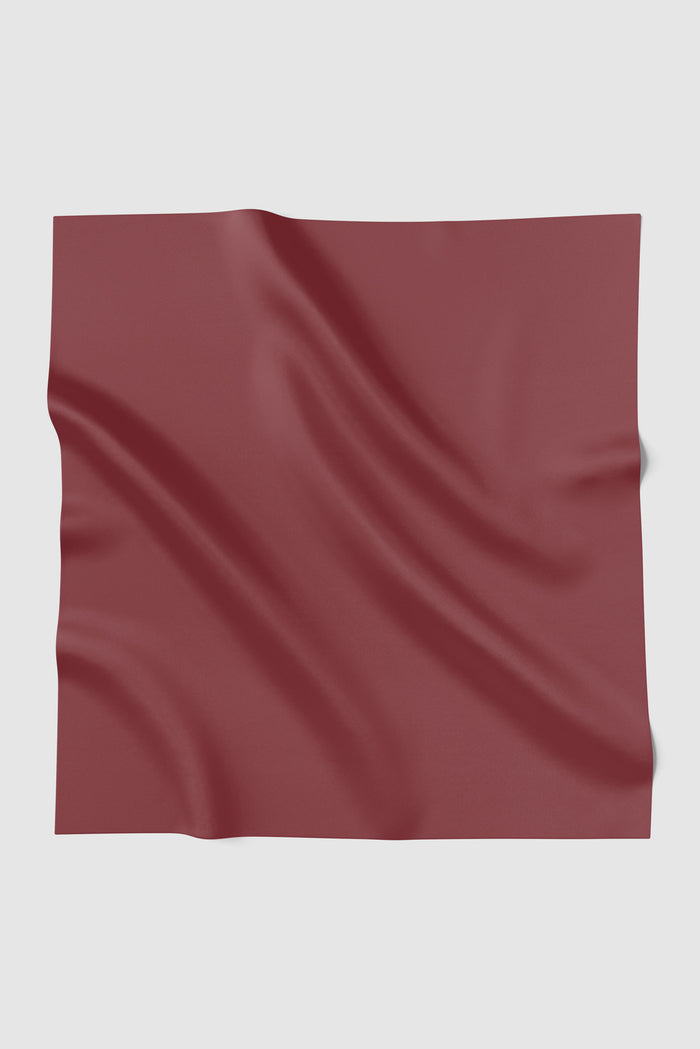 sunday basic square scarf in crimson by buttonscarves