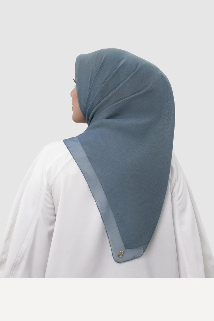 sunday basic square scarf in dory fish by buttonscarves back view