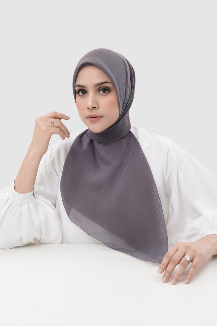 sunday basic square scarf in horizon by buttonscarves front view