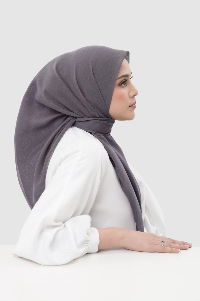 sunday basic square scarf in horizon by buttonscarves side view