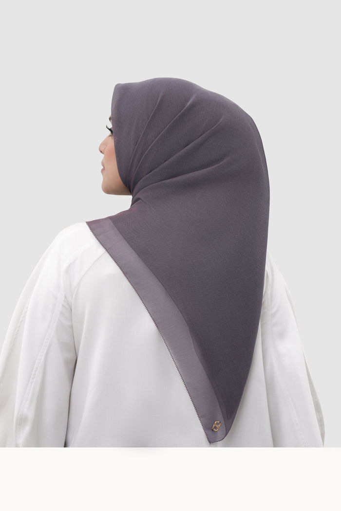 sunday basic square scarf in horizon by buttonscarves back view