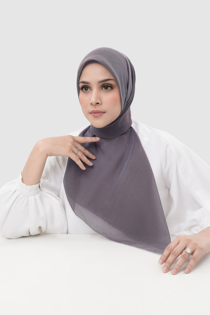 sunday basic square scarf in horizon by buttonscarves front vie